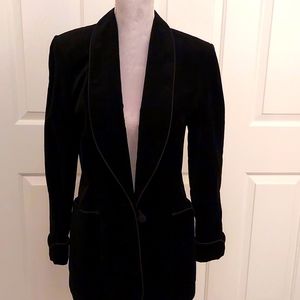 Vintage Barry Bricken black velvet jacket. Unworn, size 4